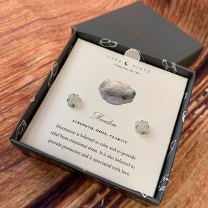 Luna Norte Moonstone Sterling Silver Posts